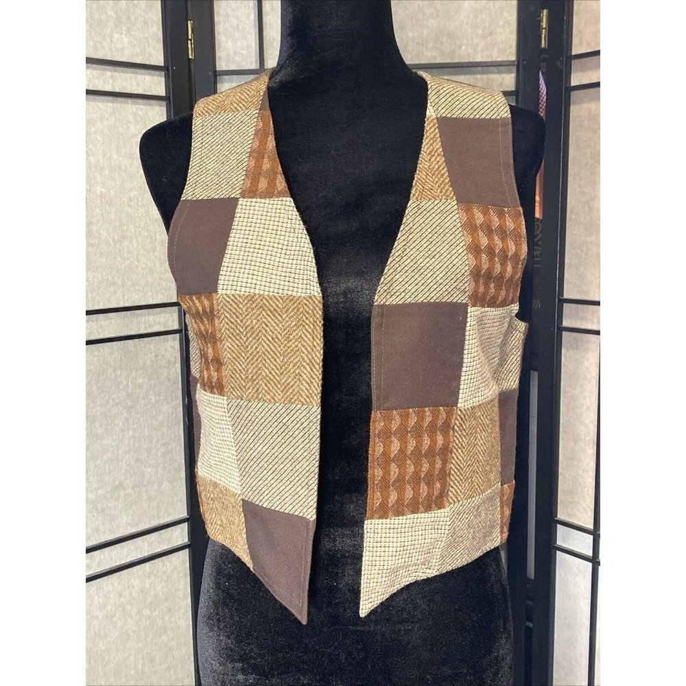 Debby Spence Personal Patchwork Size M Vest Brickerville House Original Vintage